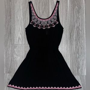 Aeropostale Black Embroidered Summer Dress Size Small NWT